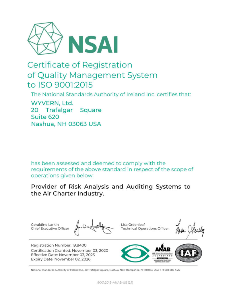 WYVERN 2023 ISO90012015