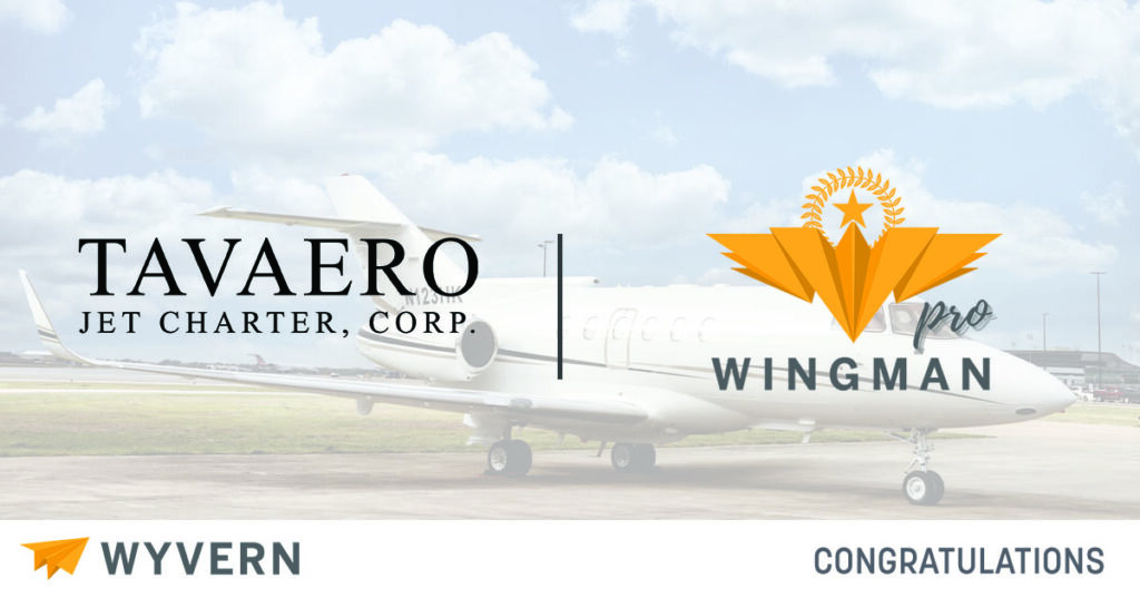 Wyvern新闻发布 -  Wingman Pro Tavaero Jet Charter